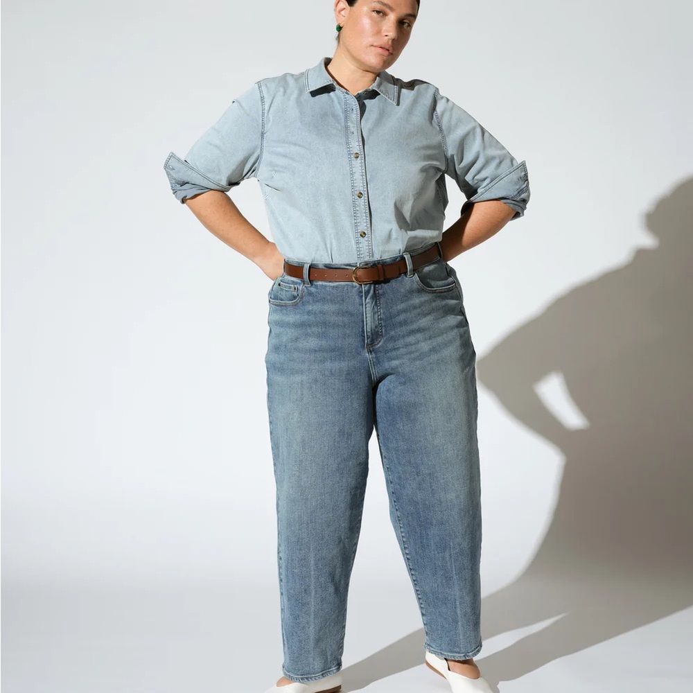 Universal Standard Lou High Rise Barrel Leg Jeans